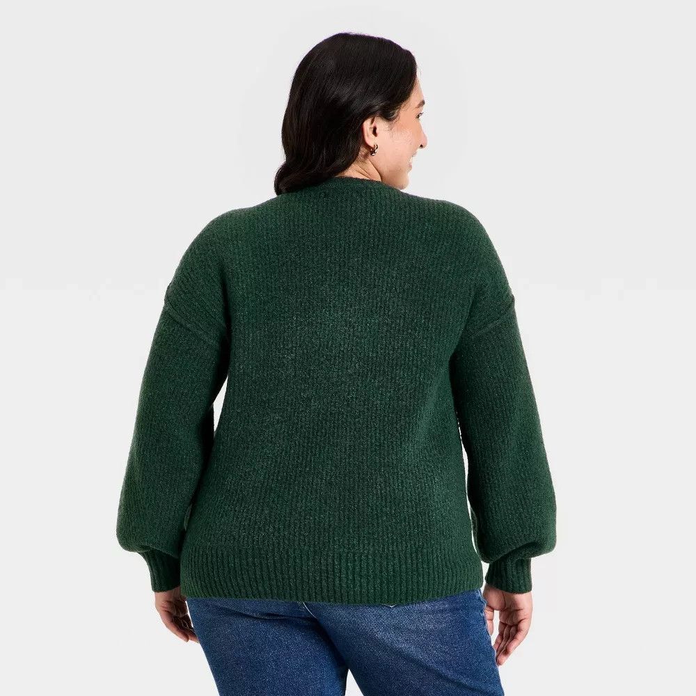 Women's Holiday Sweater - Ava & Viv Green XXL